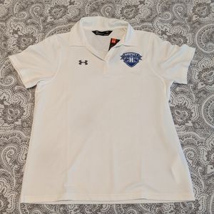 Under Armour Ladies Large White Polo